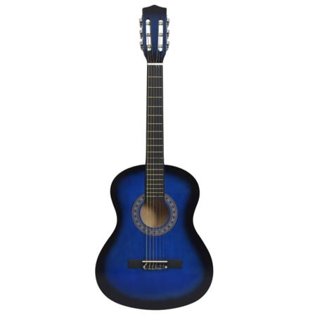 Vidaxl Gitarr För Nybörjare Och Barn Klassisk Blå 3/4 36" Blå