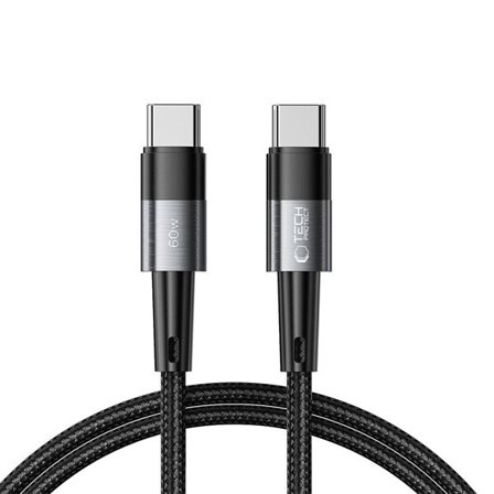 Tech-Protect UltraBoost USB-C / USB-C PD-kabel 60W 3A 1m - grå