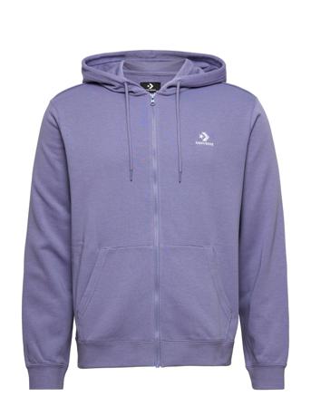 Standard Fit Left Chest Star Chev Emb Full Zip Hoodie Bb Hoodie Lila Converse