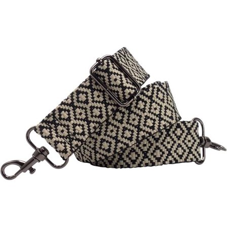 Justerbar axelrem för väskor 75-135 cm Väskrem Bredd 40mm | Bärrem Handväska Svart Axelrem Karbinhake Svart |