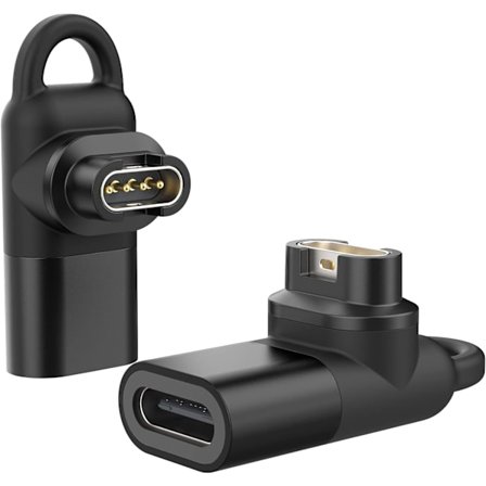 USB C till Garmin Adapter 2-Pack, 90 Graders Typ C Laddningskabel, ZQKLA