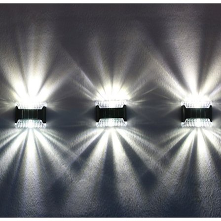 3 stk. solcelle væglampe, udendørs have, gårdhave dekoration