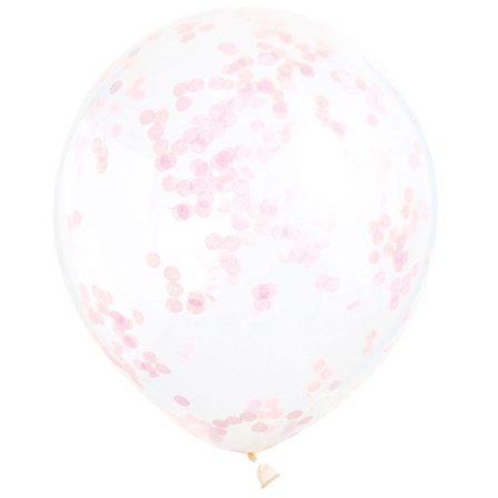 Konfettiballoner Lyserød