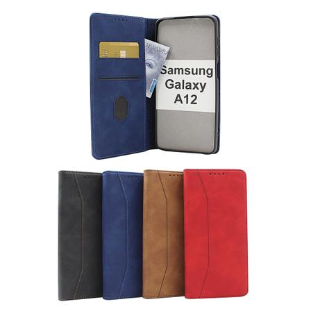 Fancy Standcase Wallet Samsung Galaxy A12 Röd