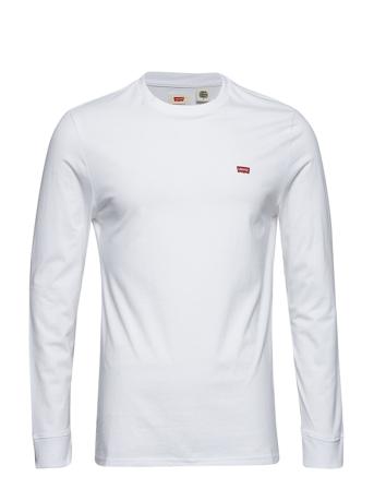 Ls Original Hm Tee Ls Cotton + T-shirts Long-sleeved Vit LEVI ́S Men