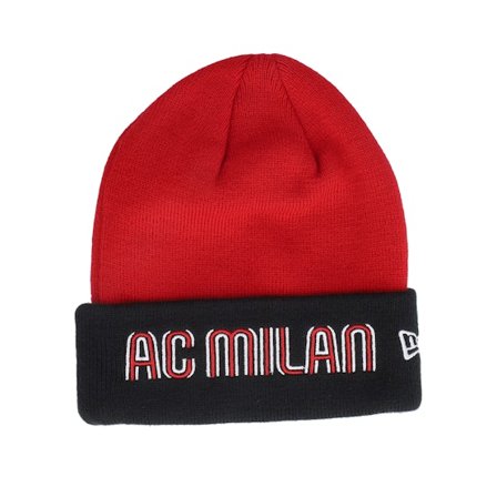 New Era - Football Rouge cuff Bonnet - Kids AC Milan Pulse Wordmark Scarlet/Black Cuff @ Hatstore