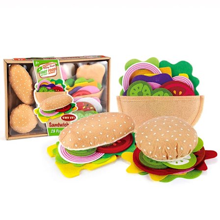 28 kpl Huopakangas Ruoka lelu Simulaatio Huoparuoka Hampurilainen Hot Dog setti DIY Leikki Leikki Lasten Keittiö Roolileikki Lelut Lahja (D)