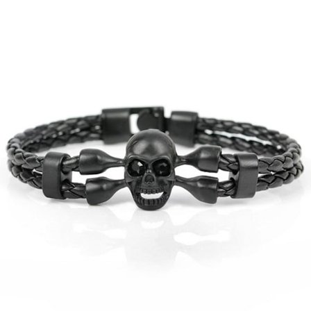 Stilrent Rockigt Döskalle Skull Armband