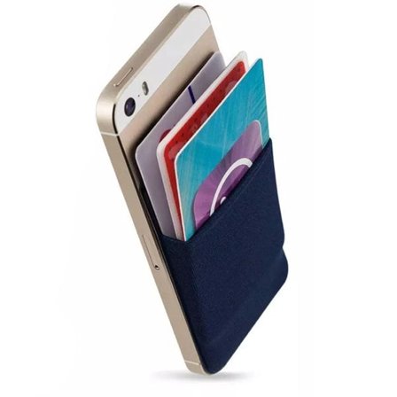 Självhäftande töjbar korthållare för mobiltelefon – praktisk kreditkortsficka i lycra