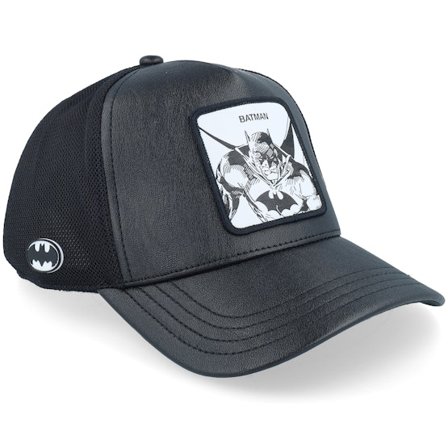 Capslab - Dc Comics Batman Black A-Frame Trucker Trucker Black Cap - @ Hatstore