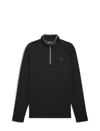 Waffle Fleece 1/4 Zip Black PUMA Golf