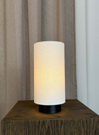 Iris bordlampe - hvit