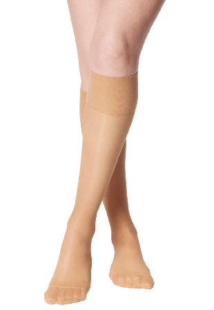 Å WOMAN Knähöga stödstrumpor 40 den Knästrumpor Beige 40/42