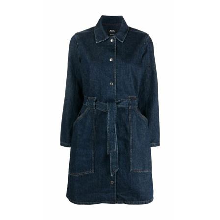 A.p.c., Short Dresses Blauw, Dames, Maat:S