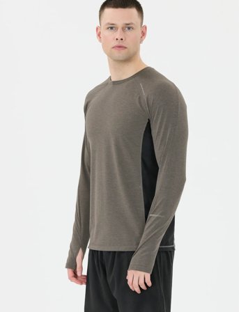 Endurance Jonnik M L/S Midlayer - Brown - M