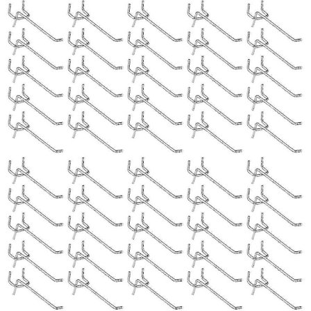 50 stk Pegboard Kroker, Vegg Hylle Kroker For Visning Pegboard Garasje Lagre Verktøy Oppbevaring Henger Vegg Hylle Kroker-jie