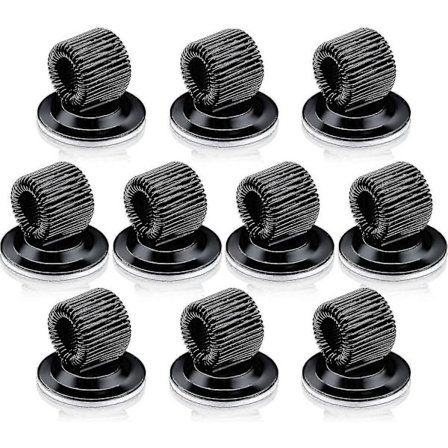 10-pack Pennhållarklämmor Stål Pennhållare Självhäftande Pennklämmor Med Justerbar Fjäderögla För Re