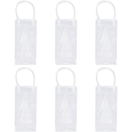 6 stk. isolerede champagne-, øl- og rødvinflaskeposer, lækagesikre P