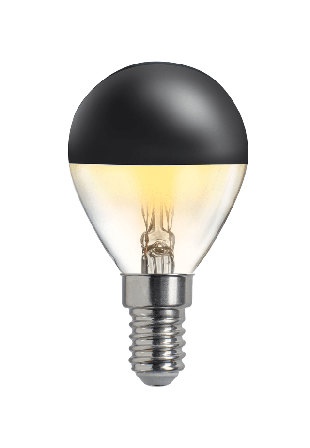 Unison HIDDEN LIGHT toppförspeglad klot svart Belysning Transparant 45x72mm