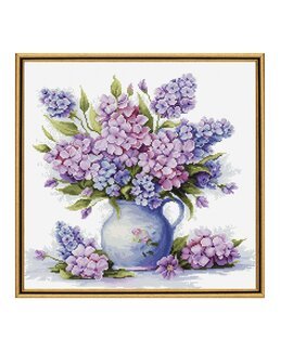 Stickpackung Bild Sommer-Hortensientraum