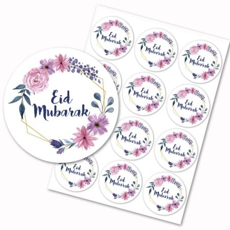 Mordely 144 STK EID Mubarak Sticker Label Seal Stickers