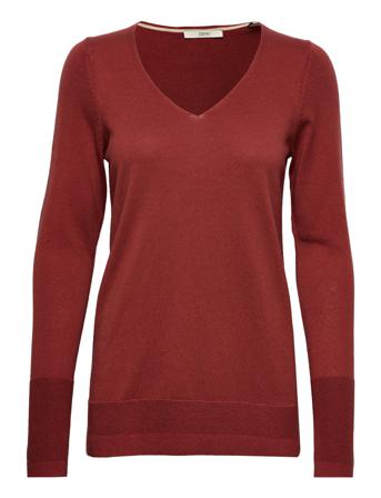 Sweaters Pullover Striktrøje Burgundy Esprit Casual