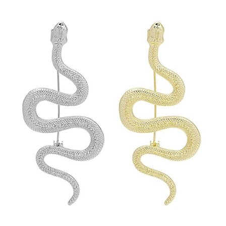 2 stk. Slangebrosje Jakkeslagsbrosje Nål Skjerfbrosje Vennskapsmerke til Ryggsekk for Par