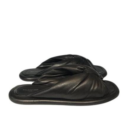 Balenciaga Vintage Pre-owned Mules , Zwart , Dames , Maat: 36 EU Vintage Schoenen