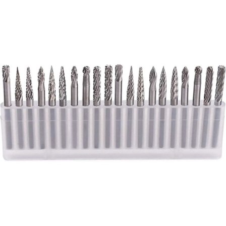 Roterende skærere 20 stk. Wolframcarbid End Mill Bit Roterende stålfila diamantbor / roterende