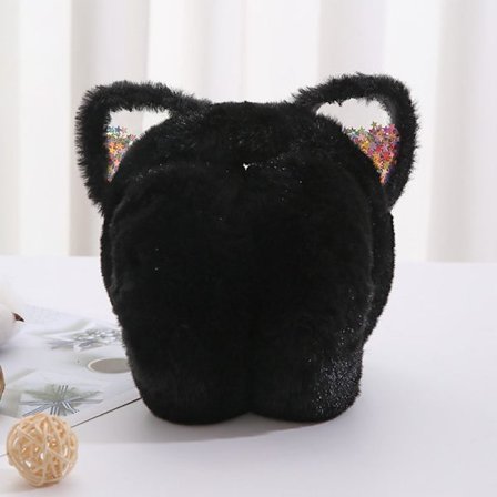 Öronvärmare Vikbart cover CAT EARS-BLACK CAT EARS-BLACK