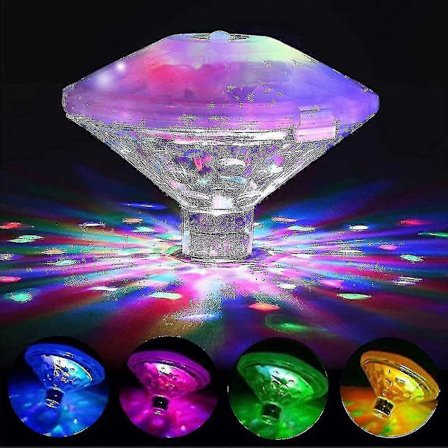 Flydende Farve Pool Lys, Disco Bade Lys -