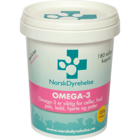 Norsk Dyrehelse - Norsk Dyrehelse Omega-3 180 softgel 180 ml - Hund - Hundepleie & kosttilskudd - Kosttilskudd & hundevitaminer - ZOO.no