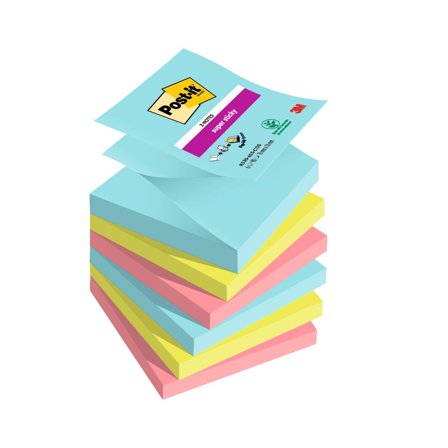POST-IT Notes Z-block Cosmi 76x76mm 6/fp - Lyreco - Kontorsmaterial - Notes och Post-It - Notes - Z-block