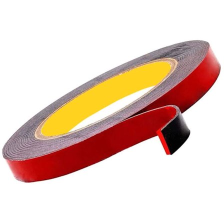 Ekstra stærk dobbeltsidet tape - sort - vandafvisende - høj temperaturbestandig