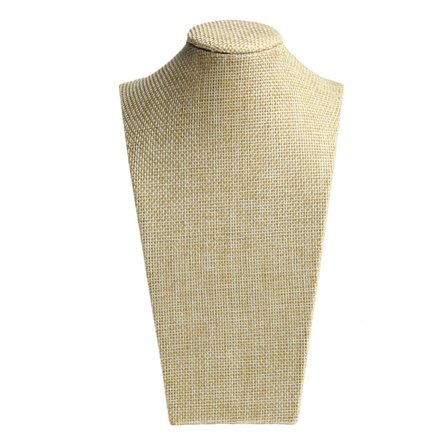 Linned 3D Halskæde Smykke Display Buste Stand - Fritstående Vedhæng Kæde Chokers Låse Holder Opbevaringsorganisator