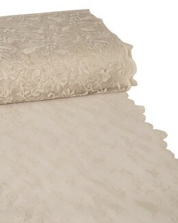 5-meter klip Bird jacquardvævet blonde Hør