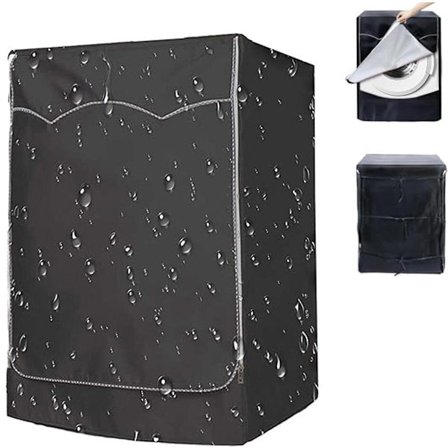 Vaskemaskinbeskyttelse - Vanntett og UV-bestandig vaskemaskinbeskyttelsesdeksel 60*55*85 cm - Egnet for pumpedørkere og frontmatet tørketrommel