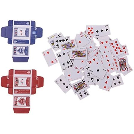 1 set miniatyrspelkort dockhus poker dockhus dekoration dockhus tillbehör dekoration för dockhus dockhus dekoration juldekoration