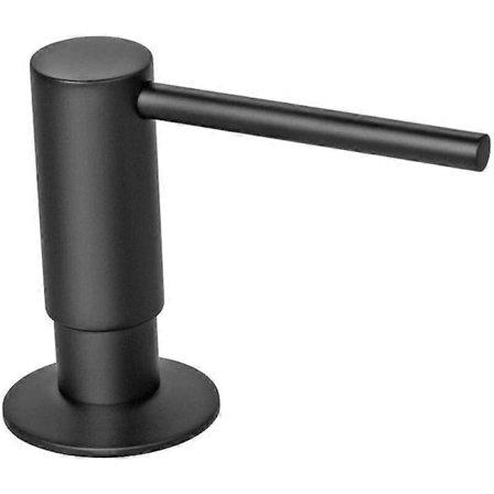 Svarte flytende såpedispensere messing pumpehode med 500 ml PE-flaske innebygd dispenser såpe for kjøkkentilbehør