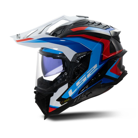 Casco Adventure LS2 MX701 Explorer C Blanco/Azul S