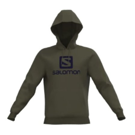 Salomon Unisex Outlife Logo Pullover Hoodie Unisex long-sleeved sweaters Green M