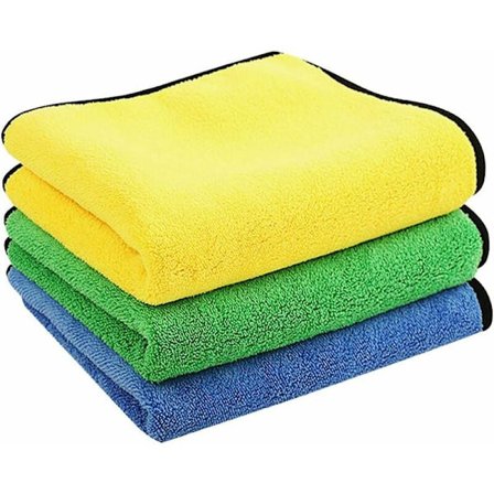 Mikrofiberdukar för bil, 3-pack, 60 x 30 cm, ultraabsorberande