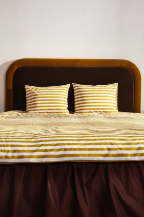 Jotex - Dynetrekksett Dobbeltseng Økologisk Olivenolje/hvit - KAYO - Kjøp Dobbeltseng hos Jotex