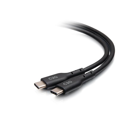 C2G 1.5ft (0.5m) USB-C Male to USB-C Male Cable (20V 5A) - USB 2.0 (480Mbps) - USB type C-kabel - 24 pin USB-C til 24 pin USB-C - 50 cm