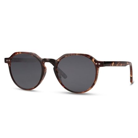 Runde solbriller - Brun med svart glass