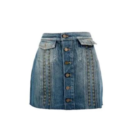 Saint Laurent Vintage, Pre-owned Denim bottoms Blauw, unisex, Maat:M