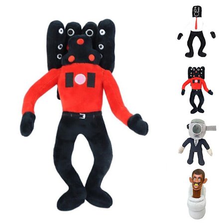 Sjovt spil Skibidi Toilet plyslegetøj blødt udstoppet dukke Toiletman Cameraman Speakerman Plushies gave (FMY)