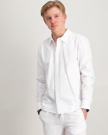 RYVLS Oxford Shirt Hvit Skjorter Gutt - Kids Brand Store