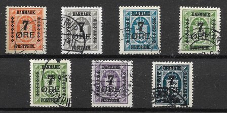 Danmark 1926 - AFA 160-166 - Stemplet
