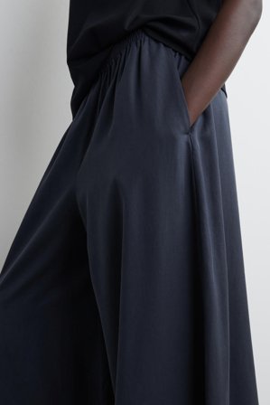 COS Women's Pantaloni Palazzo In Twill in Blu